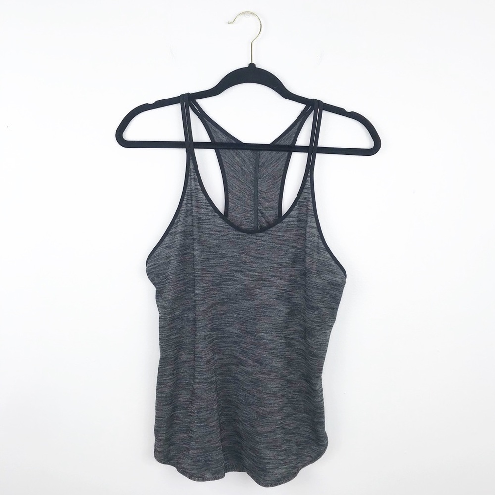 Lululemon dark gray space dye tank